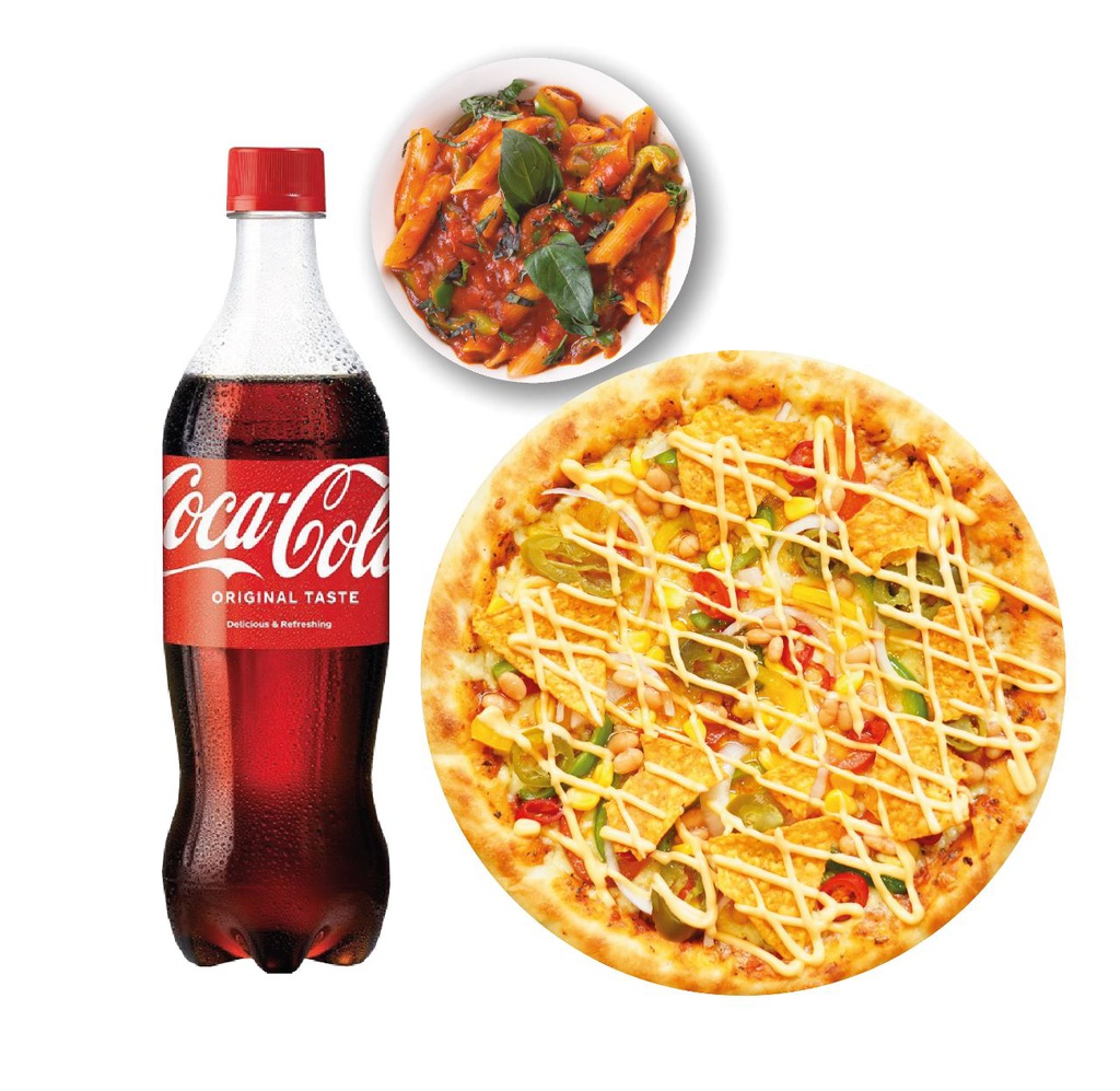 Any 25cm Pizza, Garlic Bread or Pata, Cold Drink 750 ml